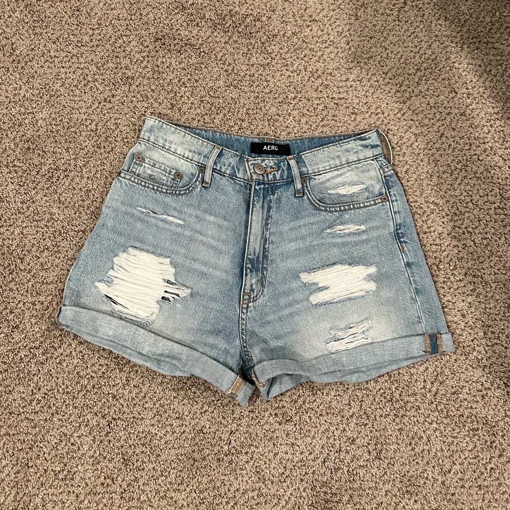 Aeropostale light wash denim shorts